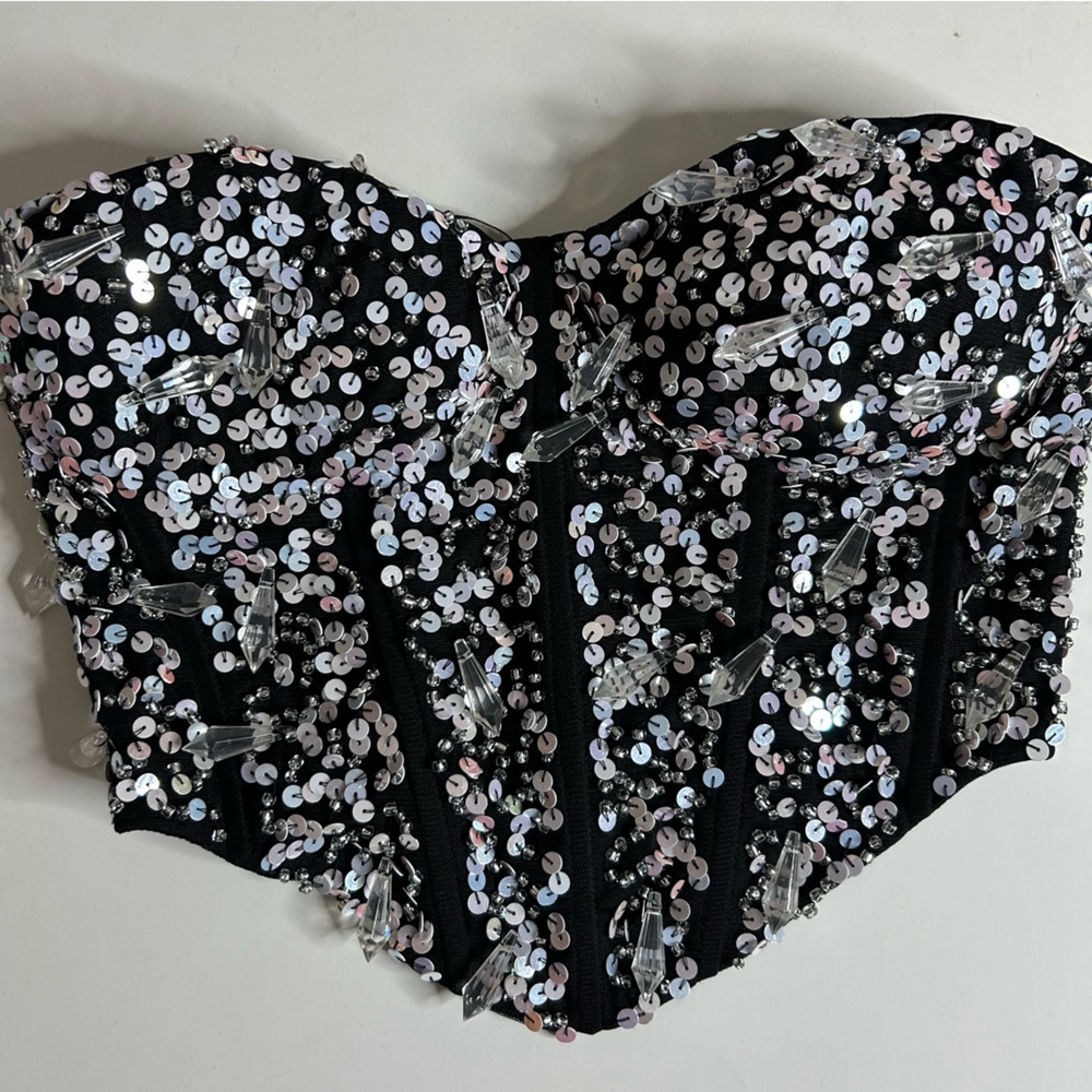 NastyGal
Mesh Hand Embellished Droplet Corset Top (size 4) - Picture 7 of 9